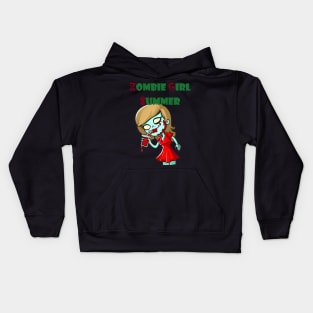 Zombie Girl Summer Kids Hoodie